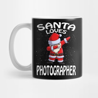 Santa Loves Photographer Christmas Mug